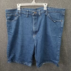 Wrangler Jean Shorts Men's 46 Relaxed Fit Denim Medium Wash